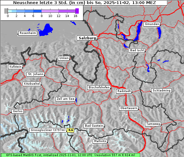 Neuschnee, 2. 11. 2025