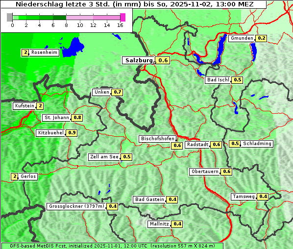 Niederschlag, 2. 11. 2025