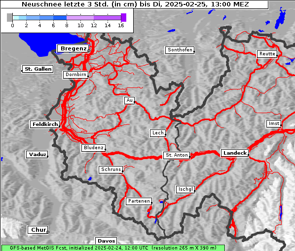 Neuschnee, 25. 2. 2025