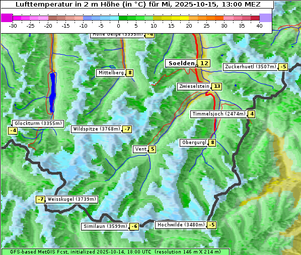 Temperatur, 15. 10. 2025