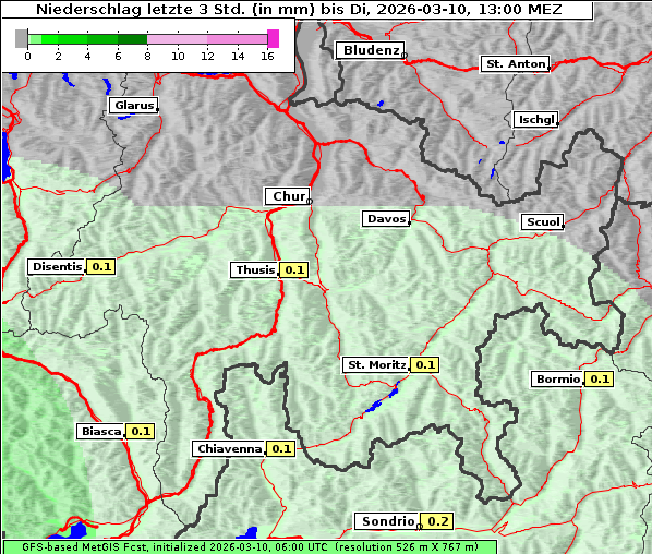 Niederschlag, 10. 3. 2026