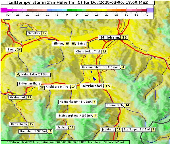 Temperatur, 6. 3. 2025