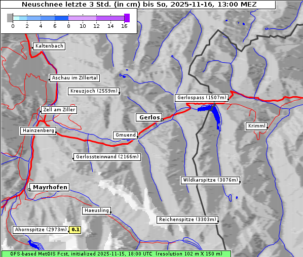 Neuschnee, 16. 11. 2025
