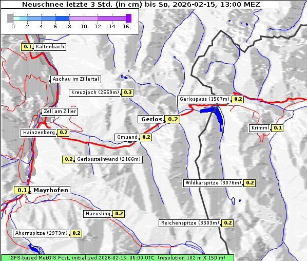 Neuschnee, 15. 2. 2026