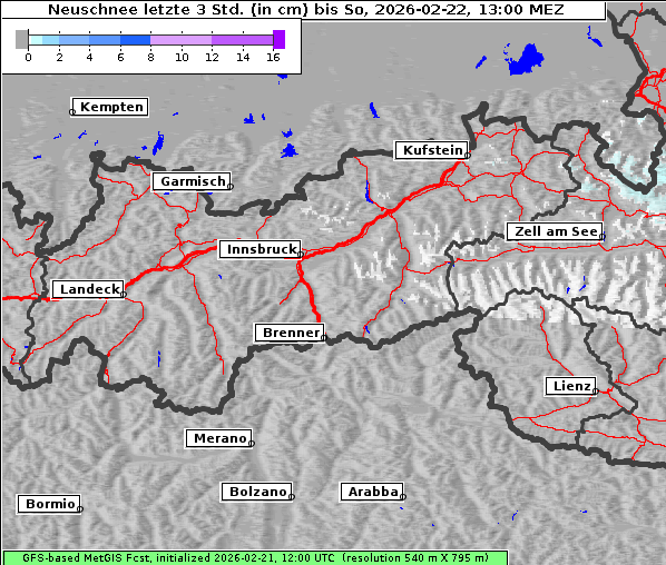 Neuschnee, 22. 2. 2026