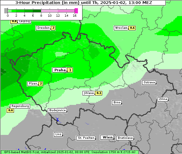 Niederschlag, 2. 1. 2025