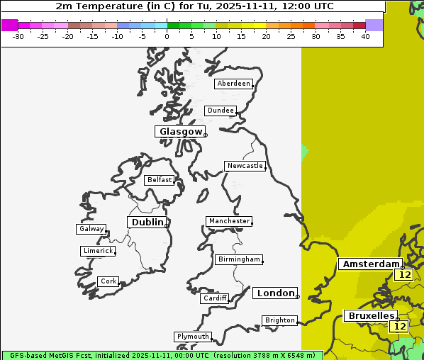 Temperatur, 11. 11. 2025