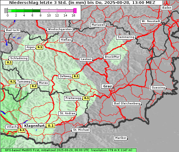 Niederschlag, 28. 8. 2025