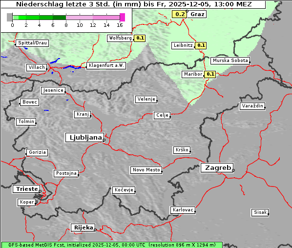 Niederschlag, 5. 12. 2025