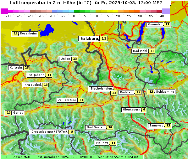 Temperatur, 3. 10. 2025