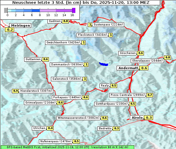 Neuschnee, 20. 11. 2025