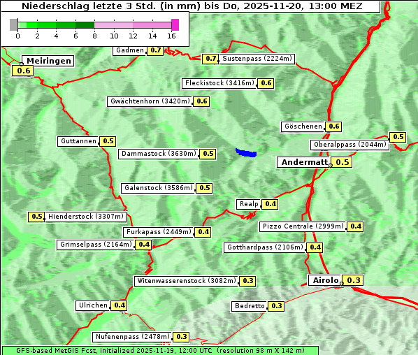 Niederschlag, 20. 11. 2025