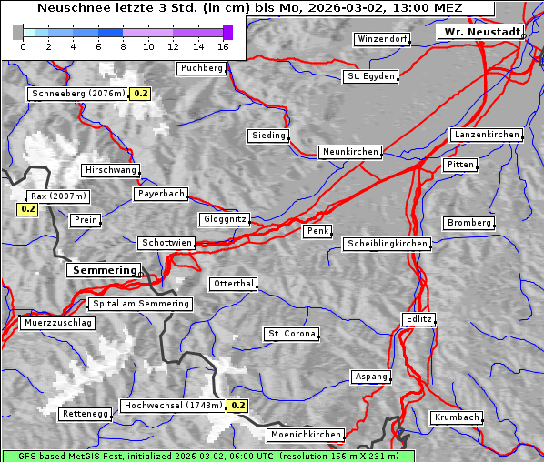 Neuschnee, 2. 3. 2026