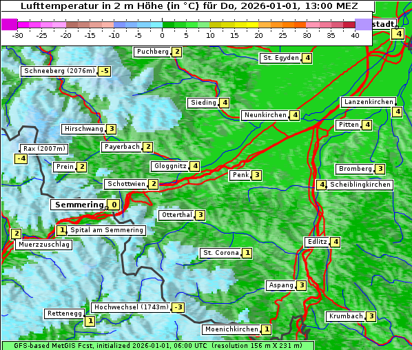 Temperatur, 1. 1. 2026