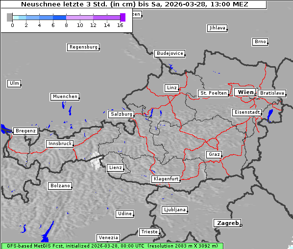 Neuschnee, 28. 3. 2026
