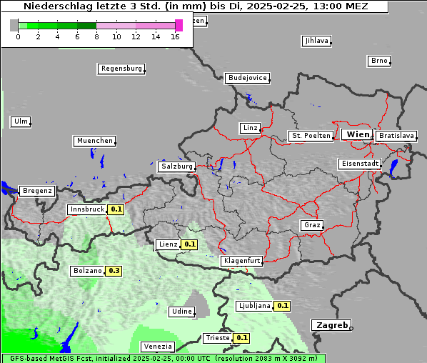 Niederschlag, 25. 2. 2025