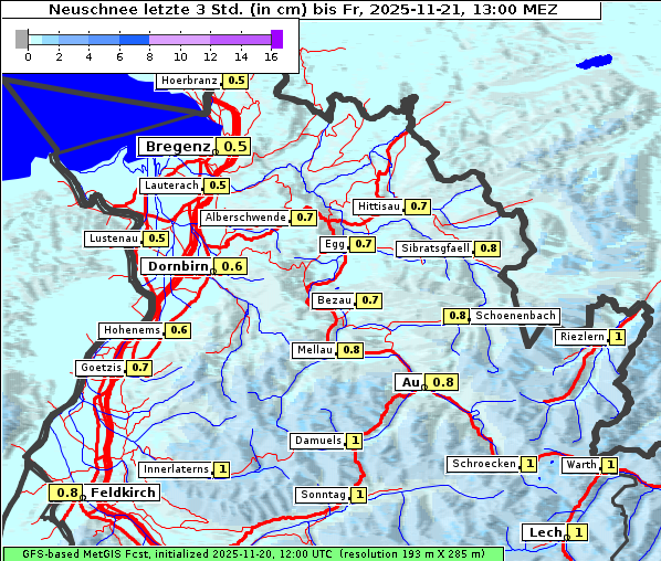 Neuschnee, 21. 11. 2025