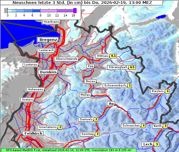Neuschnee, 19. 2. 2026