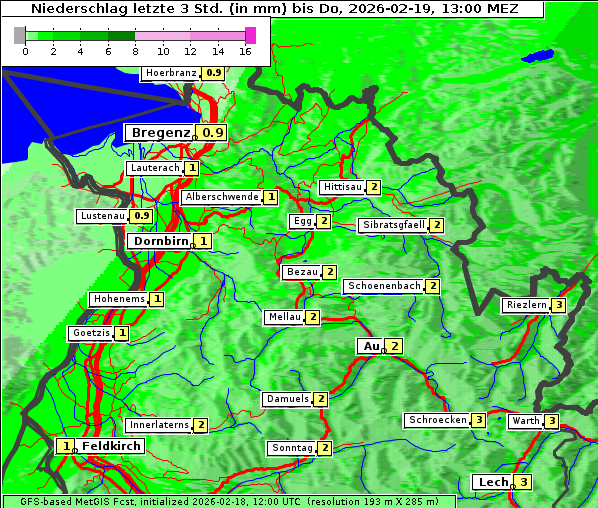 Niederschlag, 19. 2. 2026