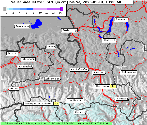Neuschnee, 14. 3. 2026