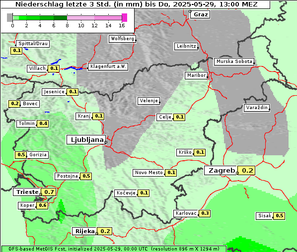 Niederschlag, 29. 5. 2025