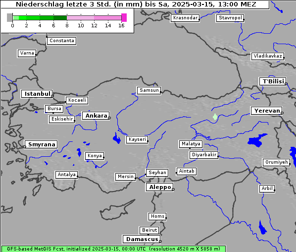Niederschlag, 15. 3. 2025