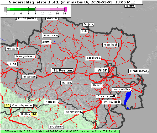 Niederschlag, 3. 3. 2026