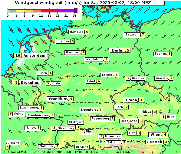Wind, 2. 8. 2025