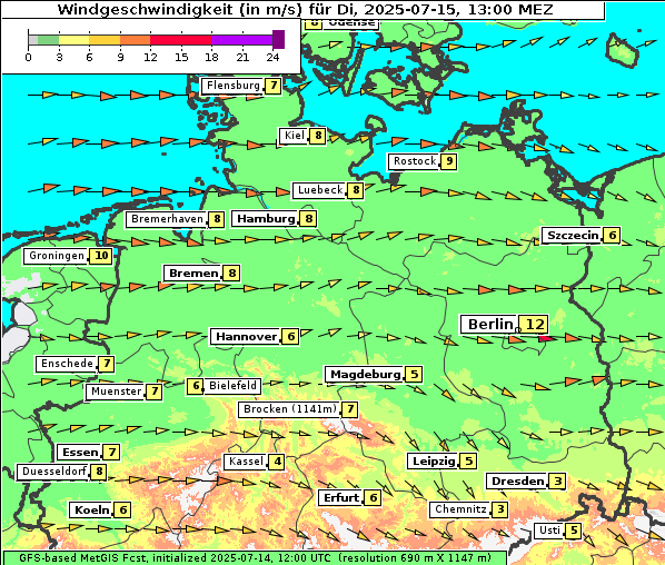 Wind, 15. 7. 2025