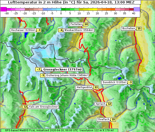 Temperatur, 18. 4. 2026