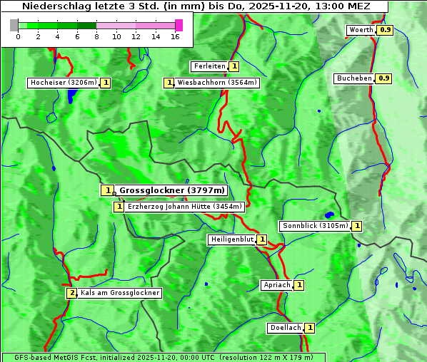 Niederschlag, 20. 11. 2025