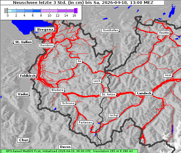 Neuschnee, 18. 4. 2026