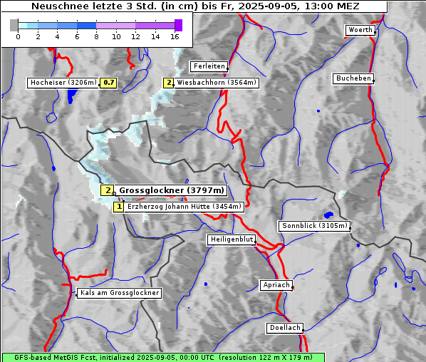 Neuschnee, 5. 9. 2025