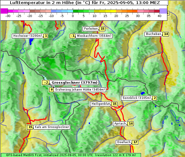 Temperatur, 5. 9. 2025