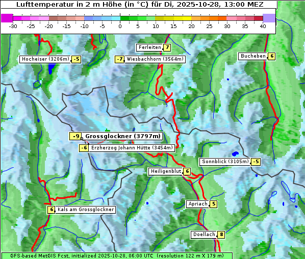 Temperatur, 28. 10. 2025
