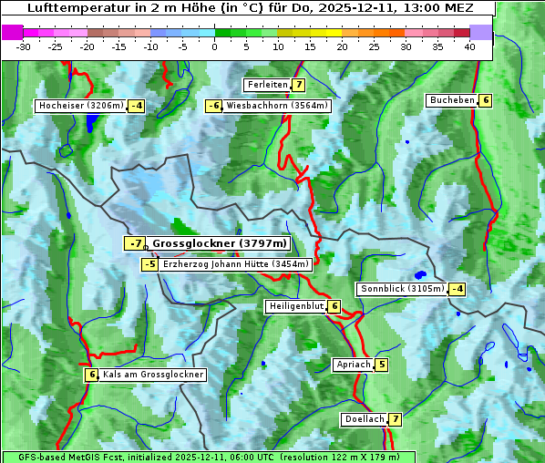 Temperatur, 11. 12. 2025