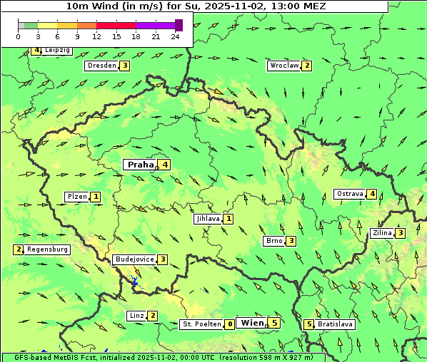 Wind, 2. 11. 2025