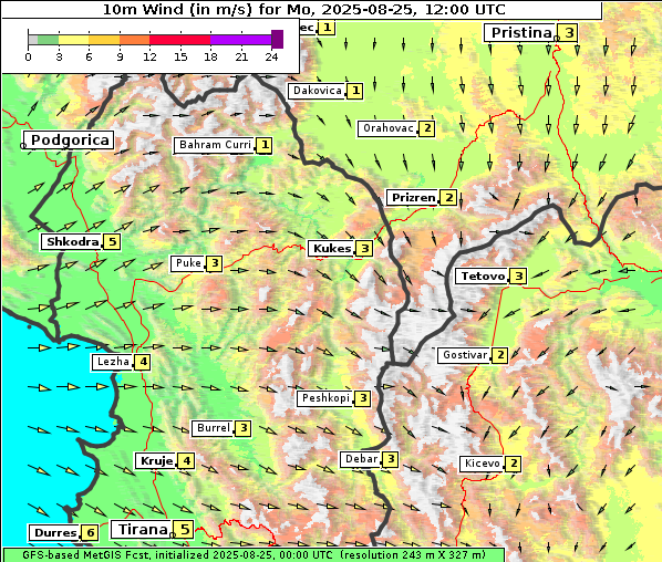 Wind, 25. 8. 2025