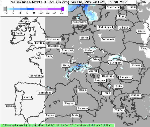 Neuschnee, 23. 1. 2025