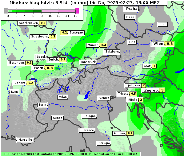Niederschlag, 27. 2. 2025