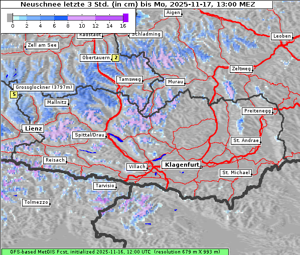 Neuschnee, 17. 11. 2025