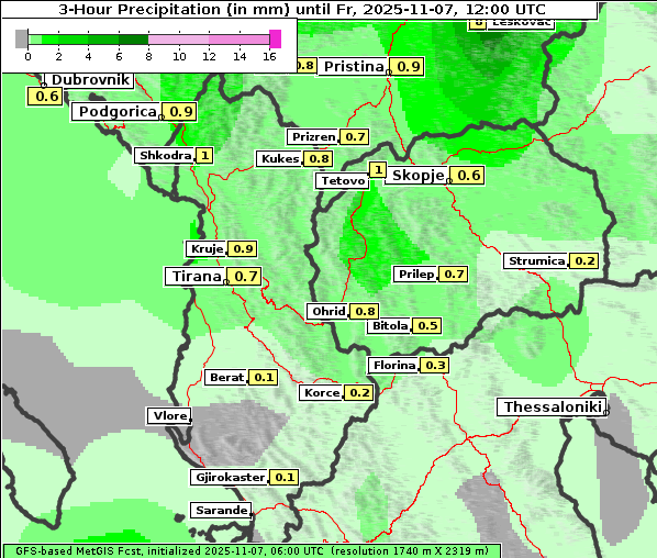 Niederschlag, 7. 11. 2025