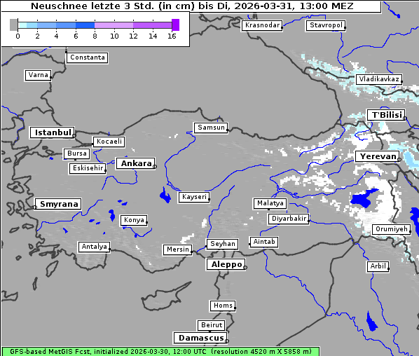 Neuschnee, 31. 3. 2026