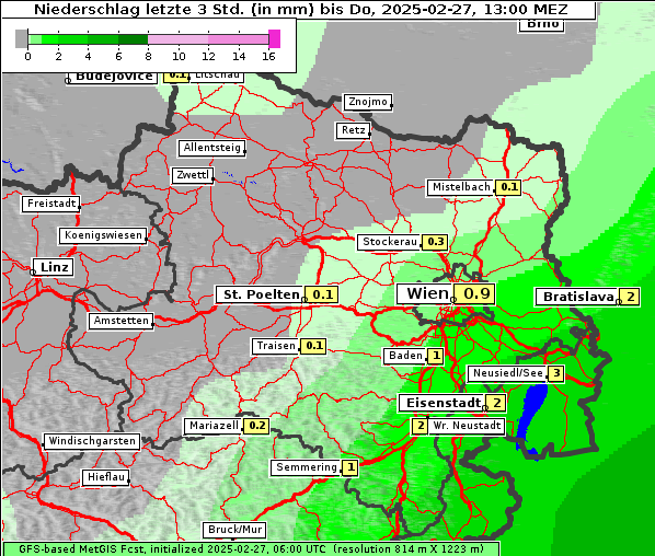 Niederschlag, 27. 2. 2025