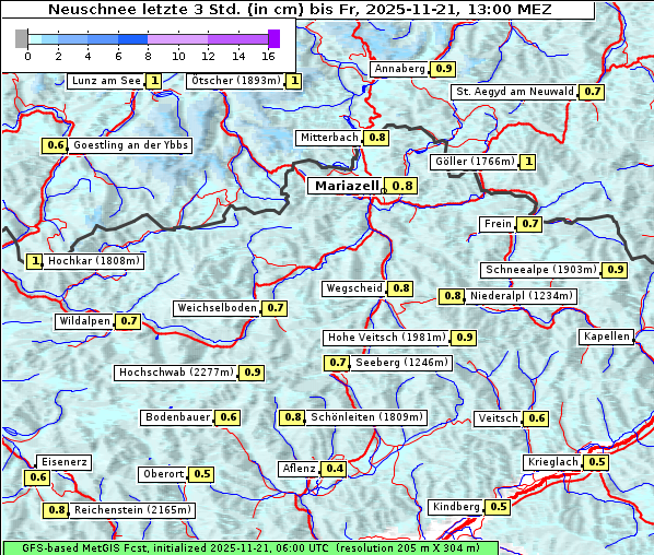 Neuschnee, 21. 11. 2025