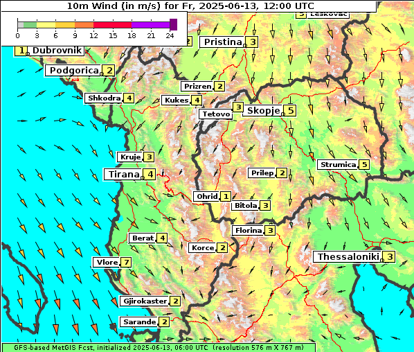 Wind, 13. 6. 2025
