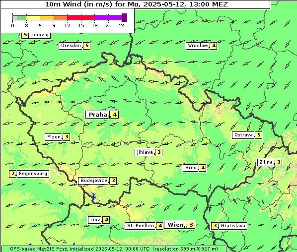 Wind, 12. 5. 2025