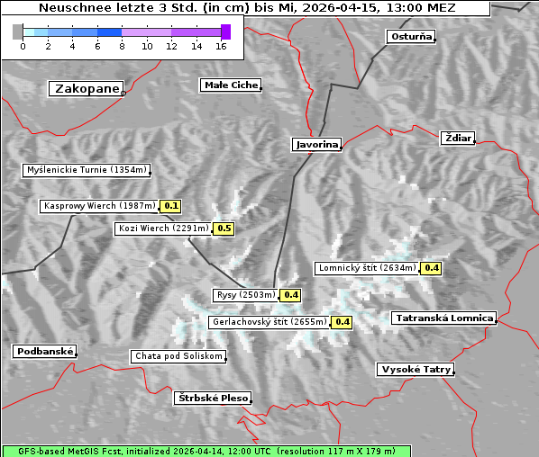 Neuschnee, 15. 4. 2026