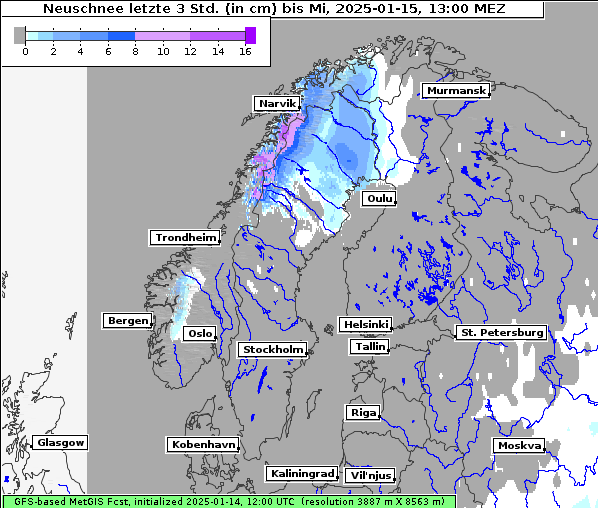 Neuschnee, 15. 1. 2025