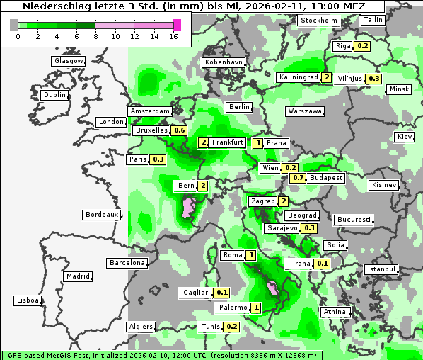 Niederschlag, 11. 2. 2026